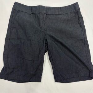 Ann Taylor Blue Bermuda Shorts Tailored Fit
